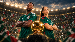 balón de oro Julián Quiñones y Scarlett Camberos